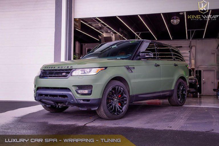 Range Rover siêu sang với mẫu dán decal đổi màu oto