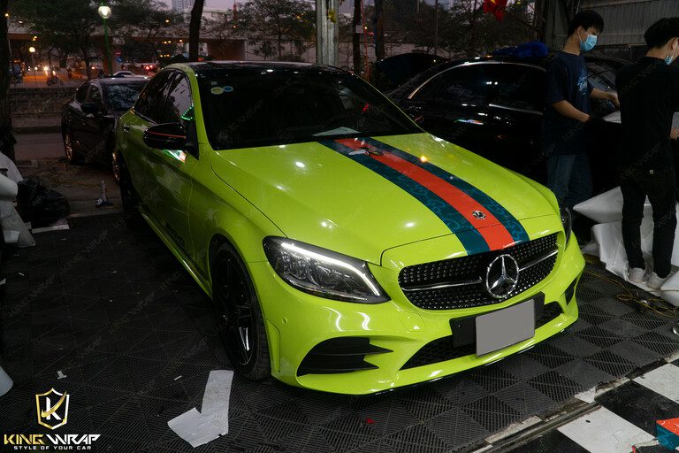Decal ô tô đẹp giá rẻ tại Cầu Giấy Mercedes C300