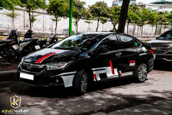 Dán tem xe oto đẹp Hà Nội Honda-City