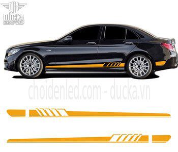 Decal tem sườn xe Mercedes C-Class