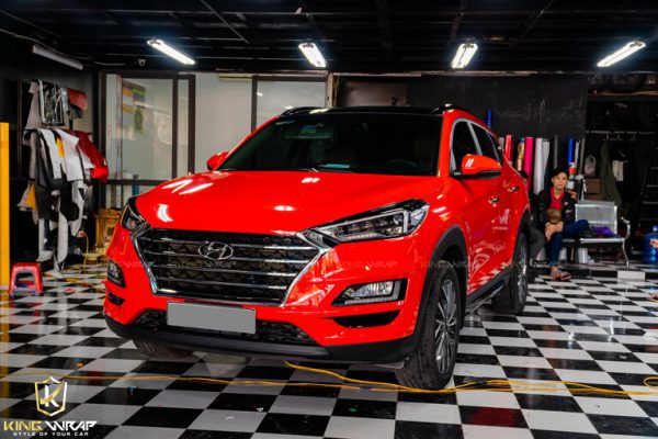 Dán đổi màu ô tô Hyundai TUSCON Đỏ tươi CG06