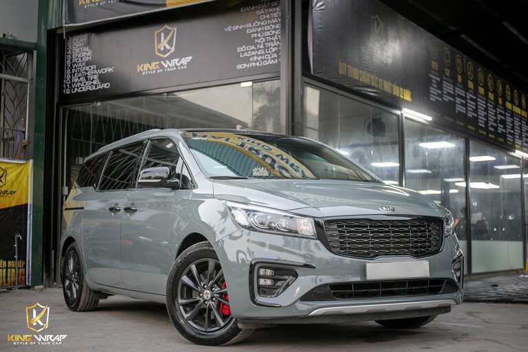 Dán đổi màu xám xi măng Kia Sedona