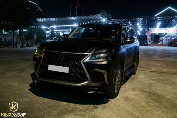Dán đổi màu ô tô Lexus Lx570 Đen Lì