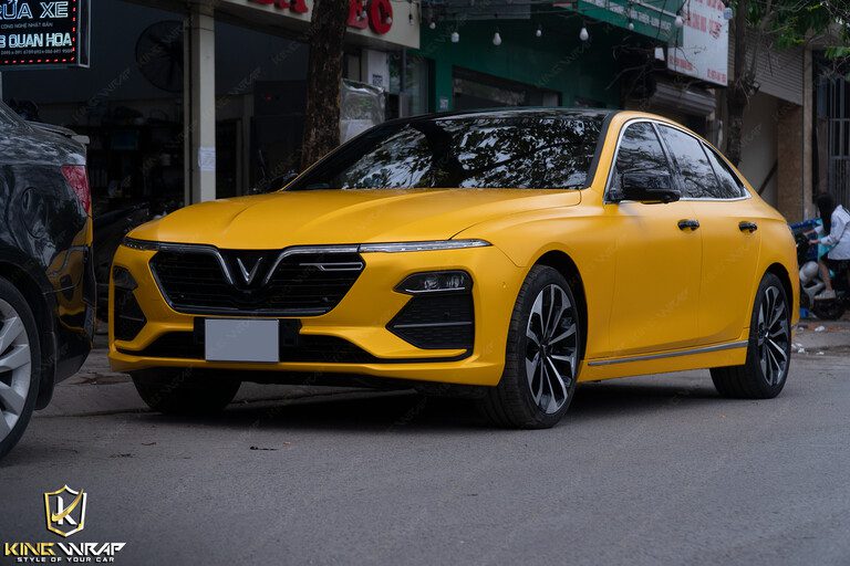 Mẫu dán decal đổi màu xe oto Vinfast tại Bắc Giang