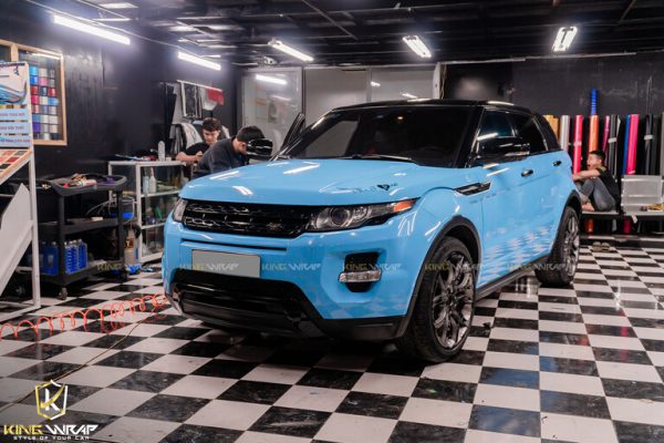 Dán đổi màu ô tô RangeRover Evoque Blue CG05