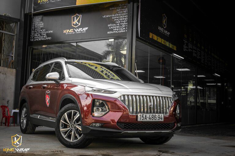 Dán decal Maybach đổi màu xe  ô tô Santafe