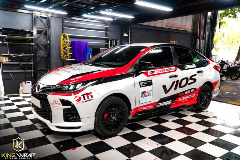 Dán tem trùm Toyota Vios tại sao không?