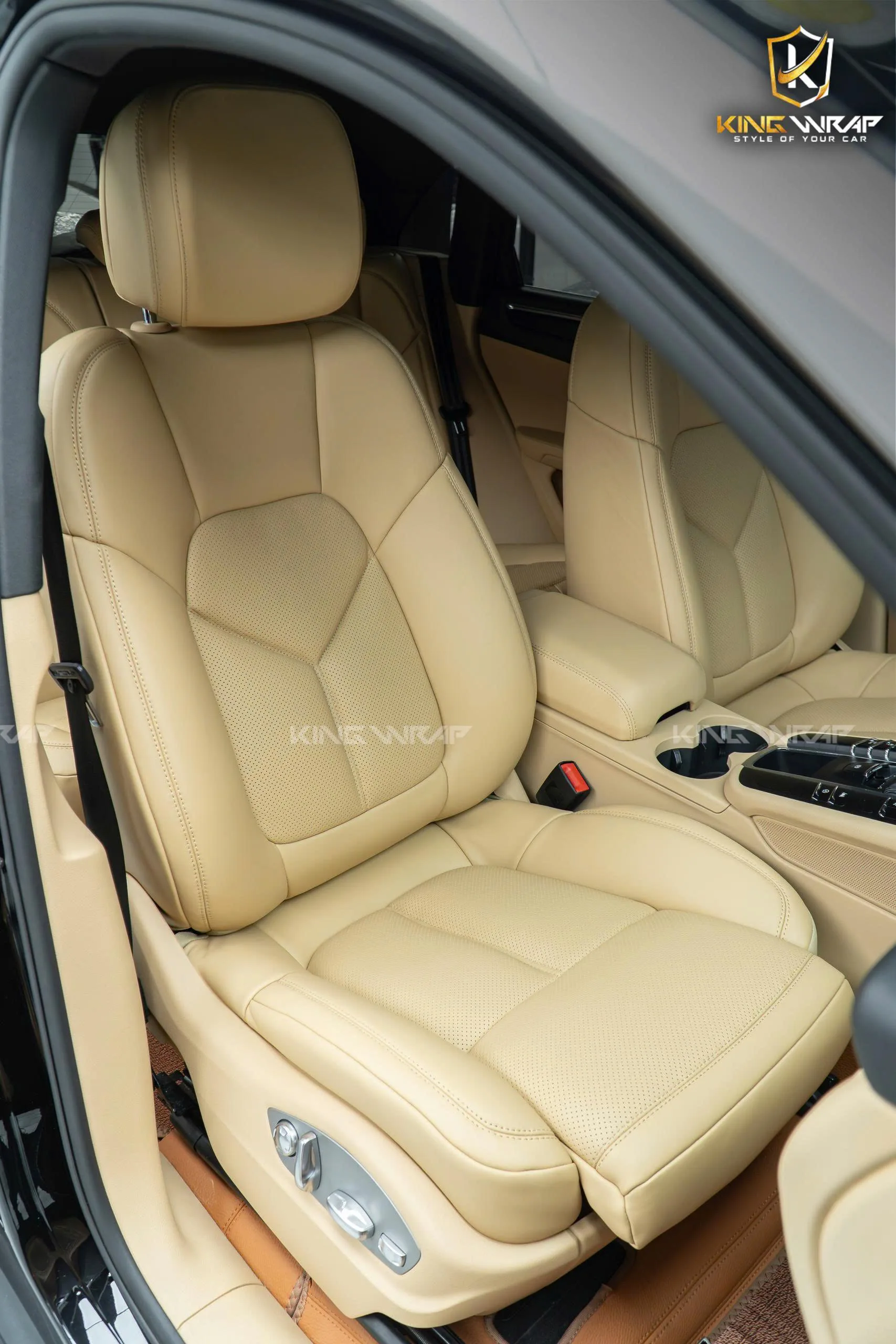 Porsche Cayenne Bọc Ghế Da Bò Ý - Đổi Màu Nội Thất - Thảm Sàn Nappa