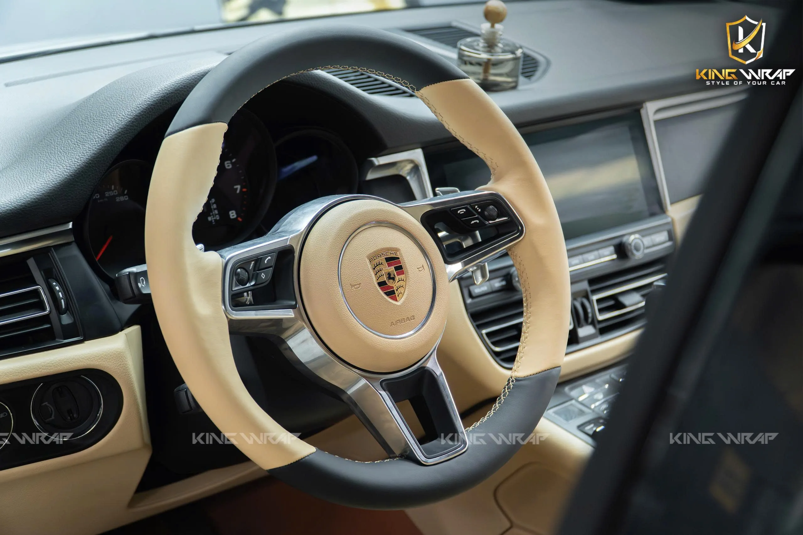 Porsche Cayenne Bọc Ghế Da Bò Ý - Đổi Màu Nội Thất - Thảm Sàn Nappa