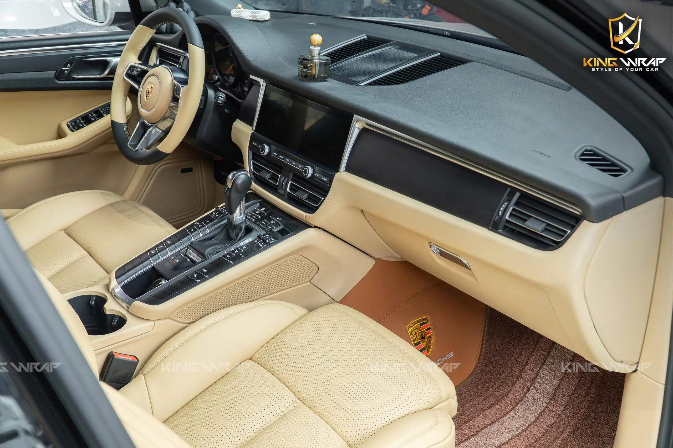 Porsche Cayenne Bọc Ghế Da Bò Ý - Đổi Màu Nội Thất - Thảm Sàn Nappa