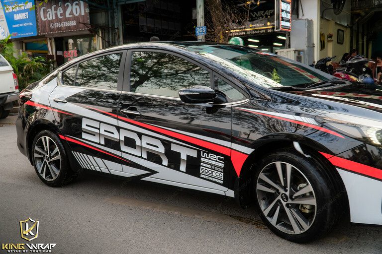 Dán decal tem xe ô tô tại Cầu Giấy KIA CERATO