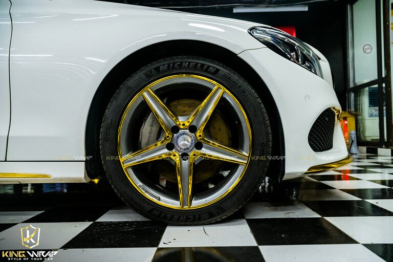 Dán điểm họa tiết Mercedes C300 màu vàng Yellow Gold CHM02E –  TeckWrap