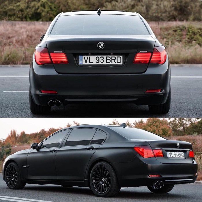 Dán decal đổi màu oto BMW Đen Mờ