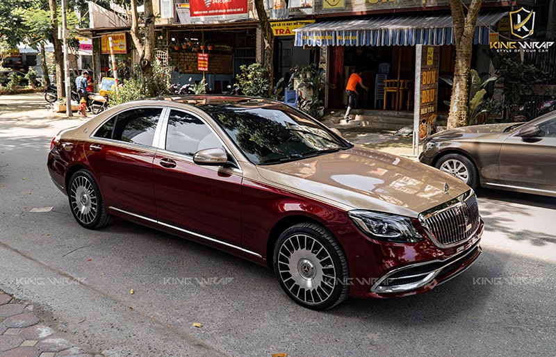 Dán đổi màu phong cách Maybach Mercedes S450