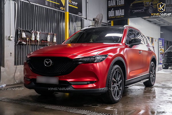 Dán Đổi Màu Mazda Cx5 Đỏ Mờ Sang Trọng
