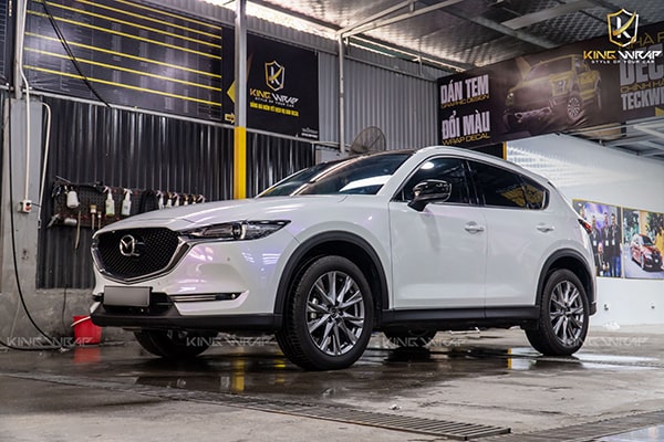 Dán Đổi Màu Mazda Cx5 Trắng Ngọc Trai Ánh Tím