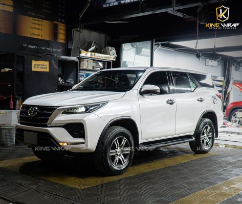 Dán đổi màu trắng TeckWrap cho Fortuner tại KingWrap