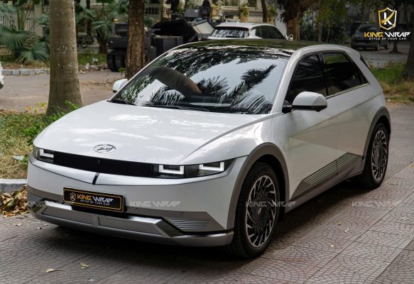 Dán Đổi Màu Trắng Ánh Hồng Hyundai IONIQ 5 Tinh Tế – Hiện Đại