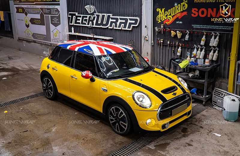 Dán đổi màu vàng Mini Cooper Hà Nội