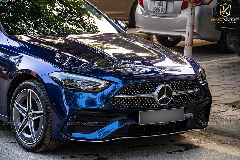 Dán đổi màu xanh đen tím than C200