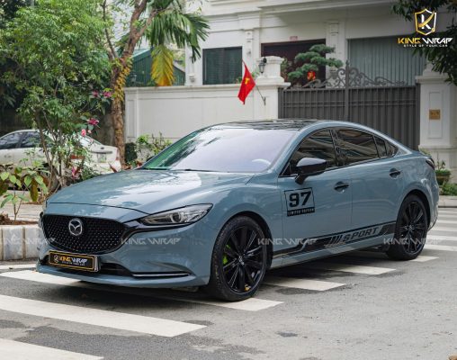 Dán Đổi Màu Xanh Xi Măng Mazda 6