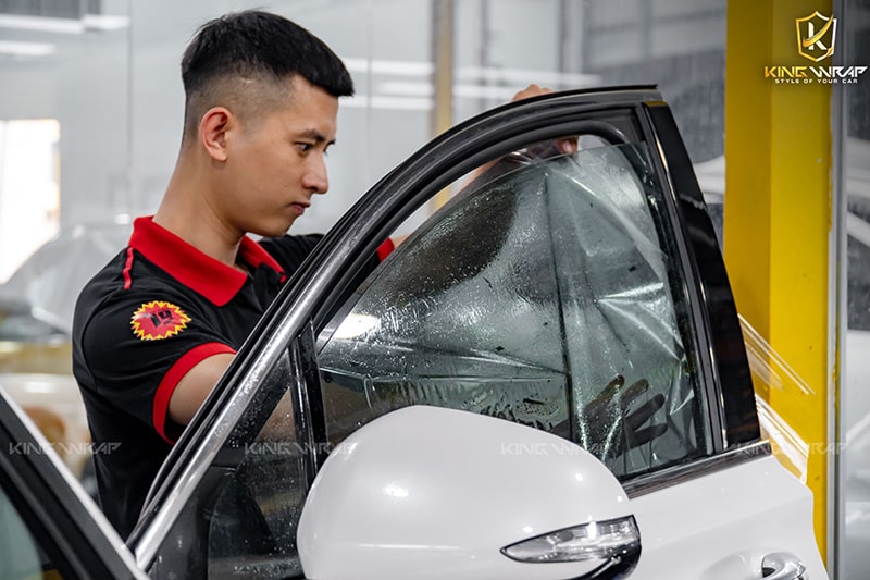 Dán film cách nhiệt 3m Santafe