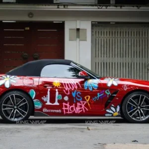 Dán tem xe BMW Z4 phong cách Art độc bản tại KingWrap 