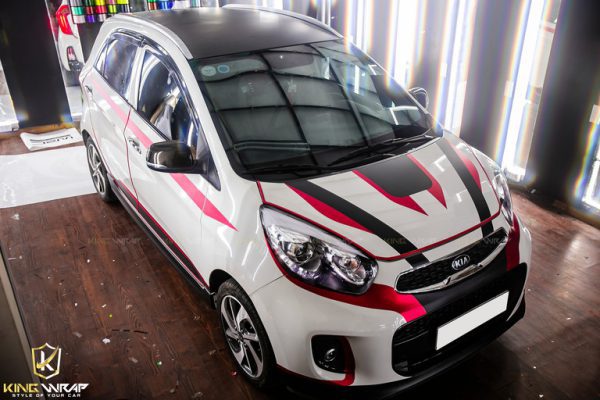 Tem Dán Sườn Xe Kia Morning Siêu Đẹp Tại Kingwrap