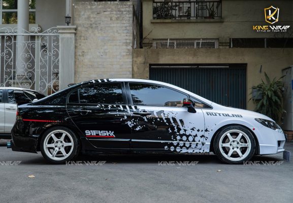 Dán tem cho Honda Civic tại KingWrap