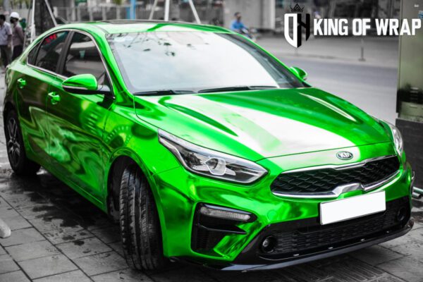 Decal Đổi Màu Chrome Xanh Kia