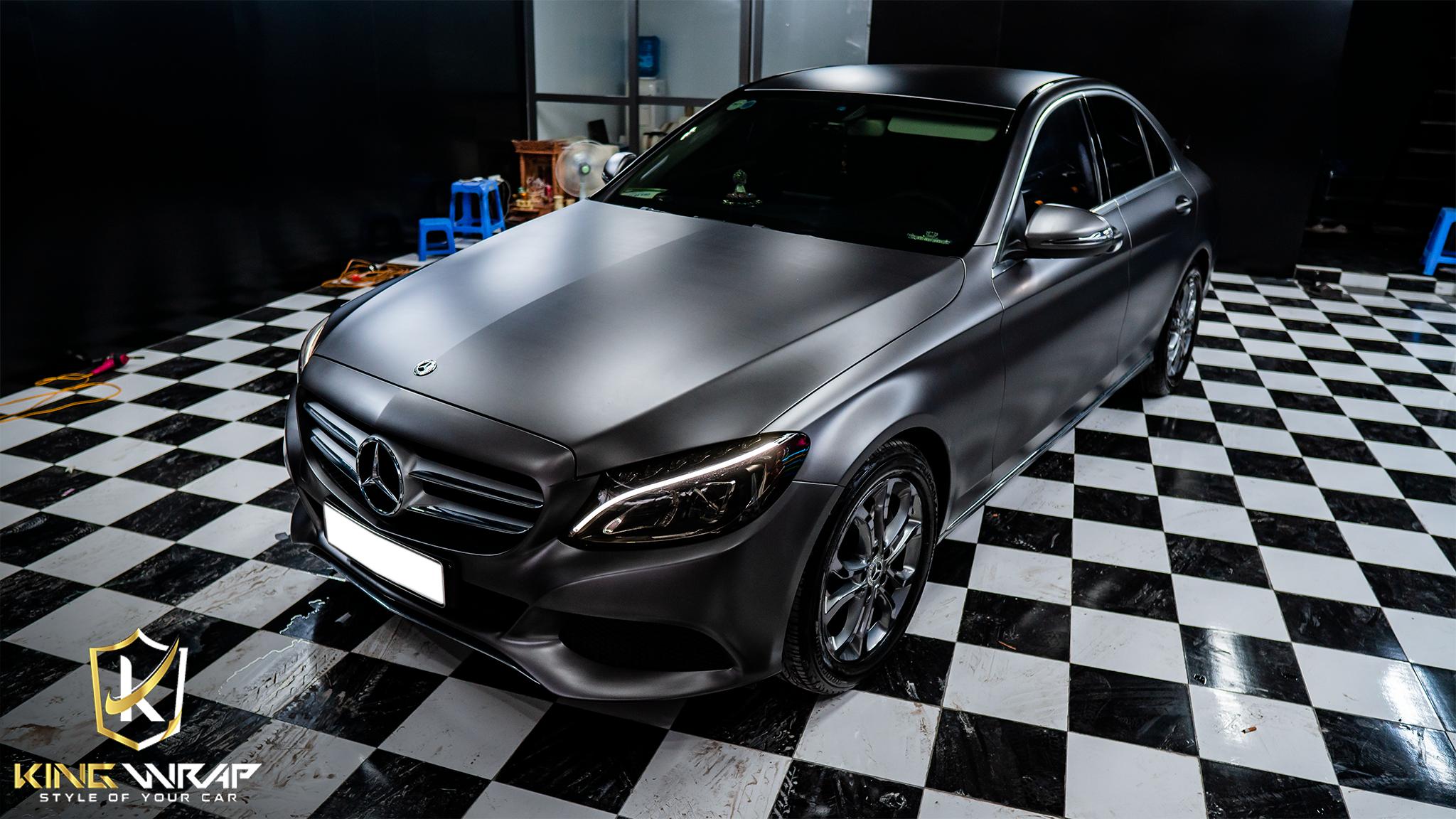 Đổi Màu Decal Xám Lì Mercedes C200