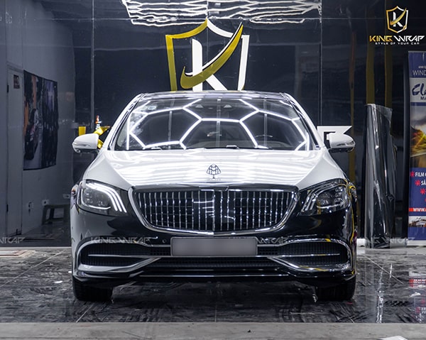 Decal Maybach Mercedes S560 Maybach trắng nhũ