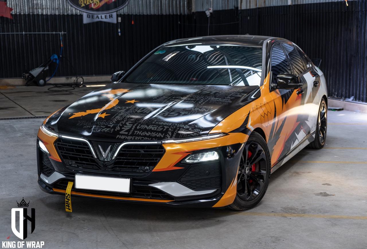 Dán tem xe ô tô đẹp giá rẻ tại Cầu Giấy VinFast LuxA2.0