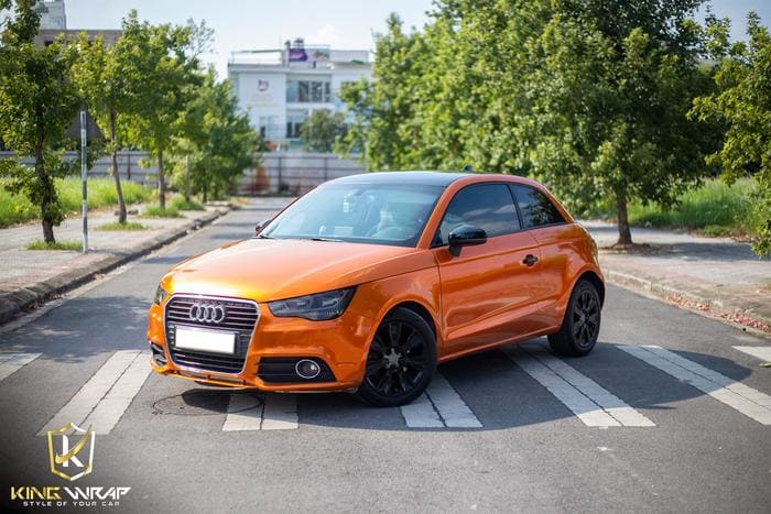 Dán đổi màu Audi A1 đổi màu Highlight glossy orange