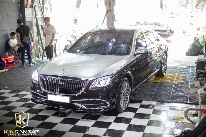 Dán decal đổi màu Merc S450 Luxury Maybach
