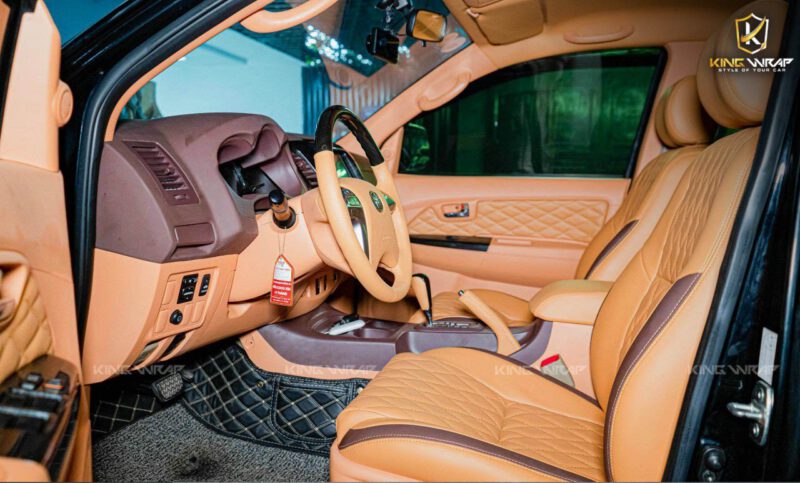 Đổi màu nội thất ô tô Fortuner uy tín Hà Nội