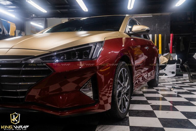 Dán decal xe oto đổi màu Maybach Elantra