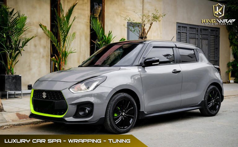 Dán đổi màu xám xi măng Suzuki Swift
