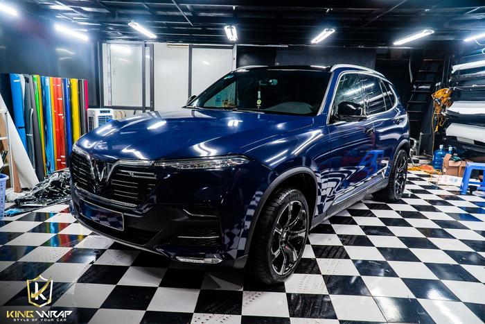 Decal oto tại Cầu Giấy LuxSA2.0 đổi màu xanh tím than