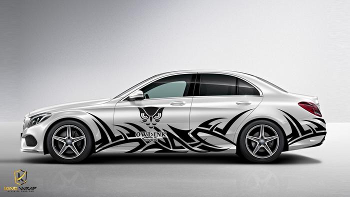 Bộ sưu tập mẫu tem sườn xe Merc C300 tại Kingwrap