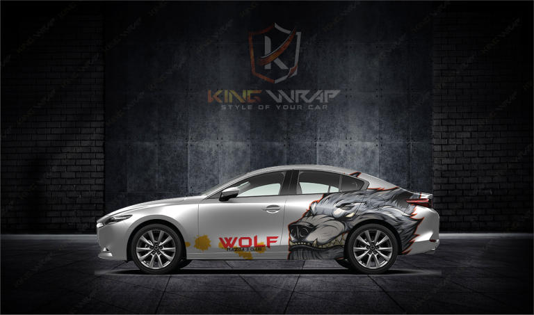 Mẫu tem xe ô tô siêu hot Mazda3