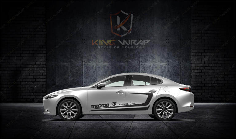 Những mẫu tem xe ô tô Mazda3 siêu ngầu