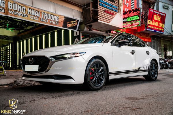 Dán nóc xe oto phối tem sườn Mazda 3