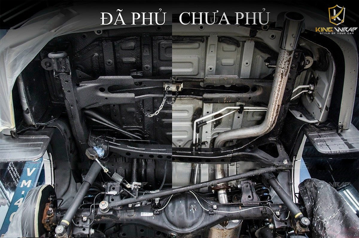 Phủ gầm chống rỉ sét ô tô Hà Nội