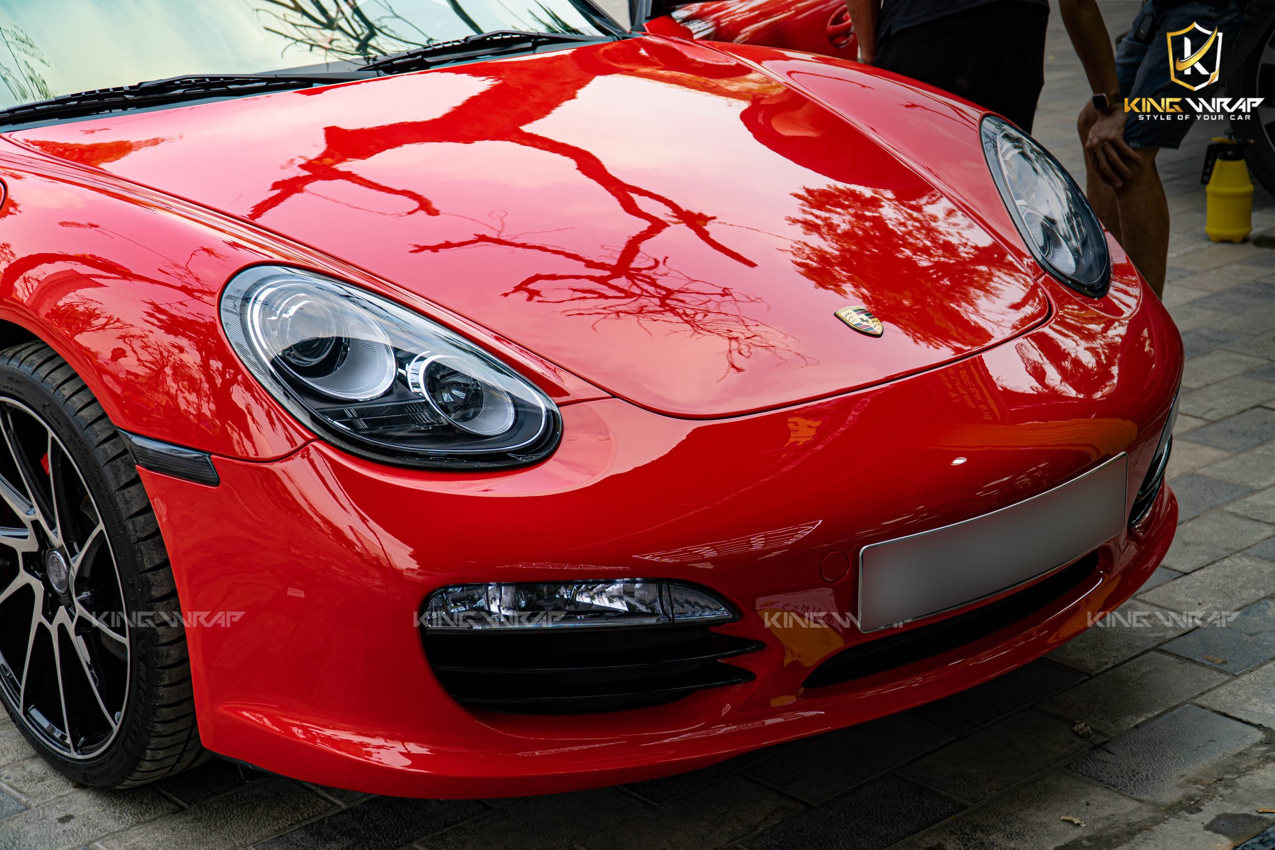 Dán PPF Đèn Porsche 718 Cayman