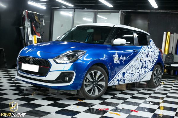Dán tem xe ô tô đẹp Hà Nội Suzuki Swift