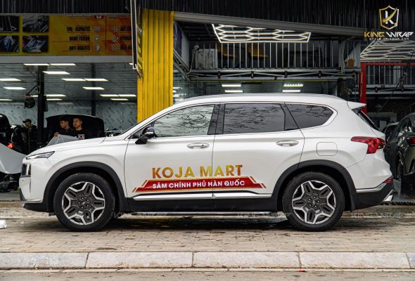 Dán Tem Quảng Cáo Hyundai SantaFe Uy Tín – Chính Hãng