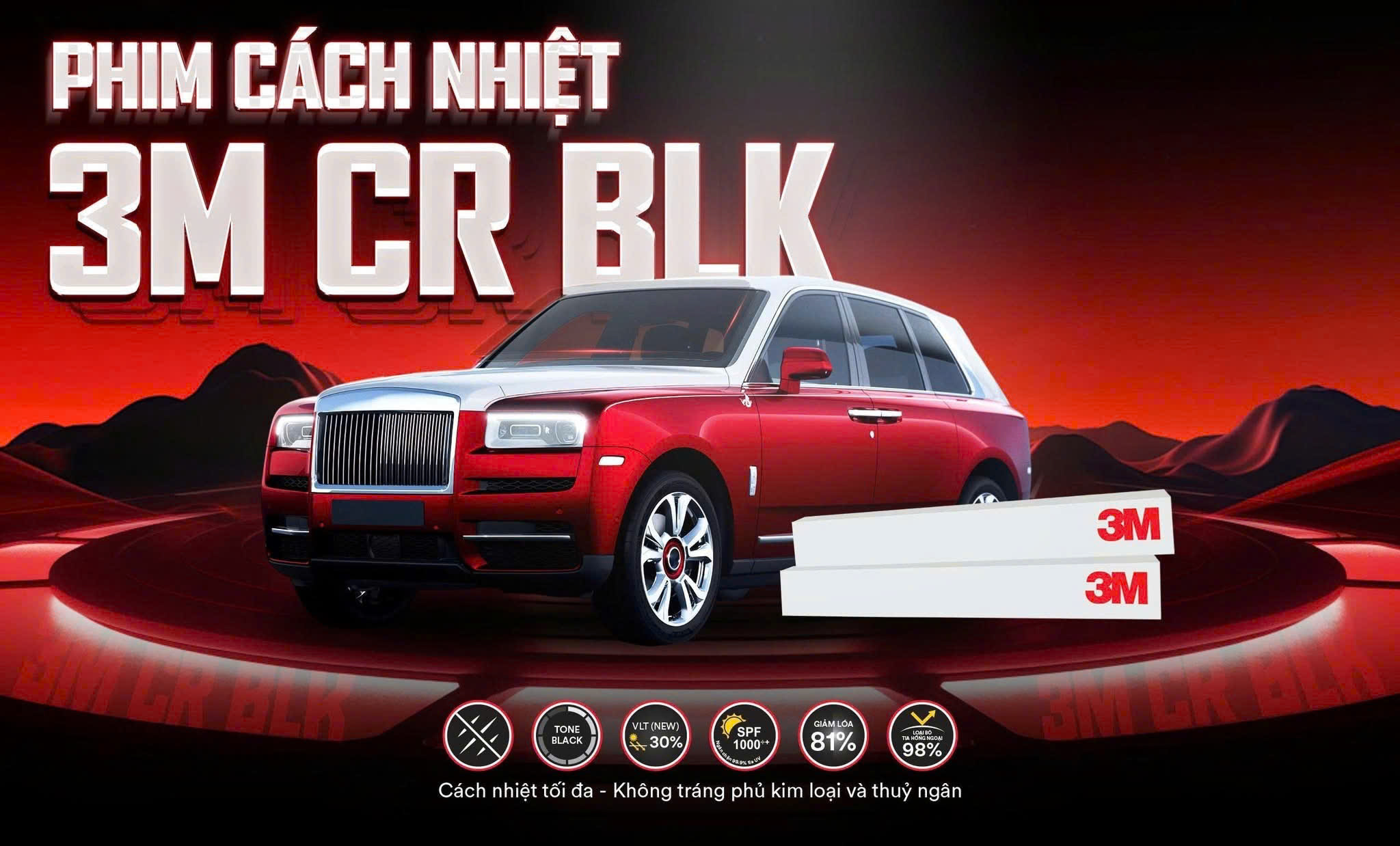 Phân phối độc quyền mã phim 3M CR BLK 40