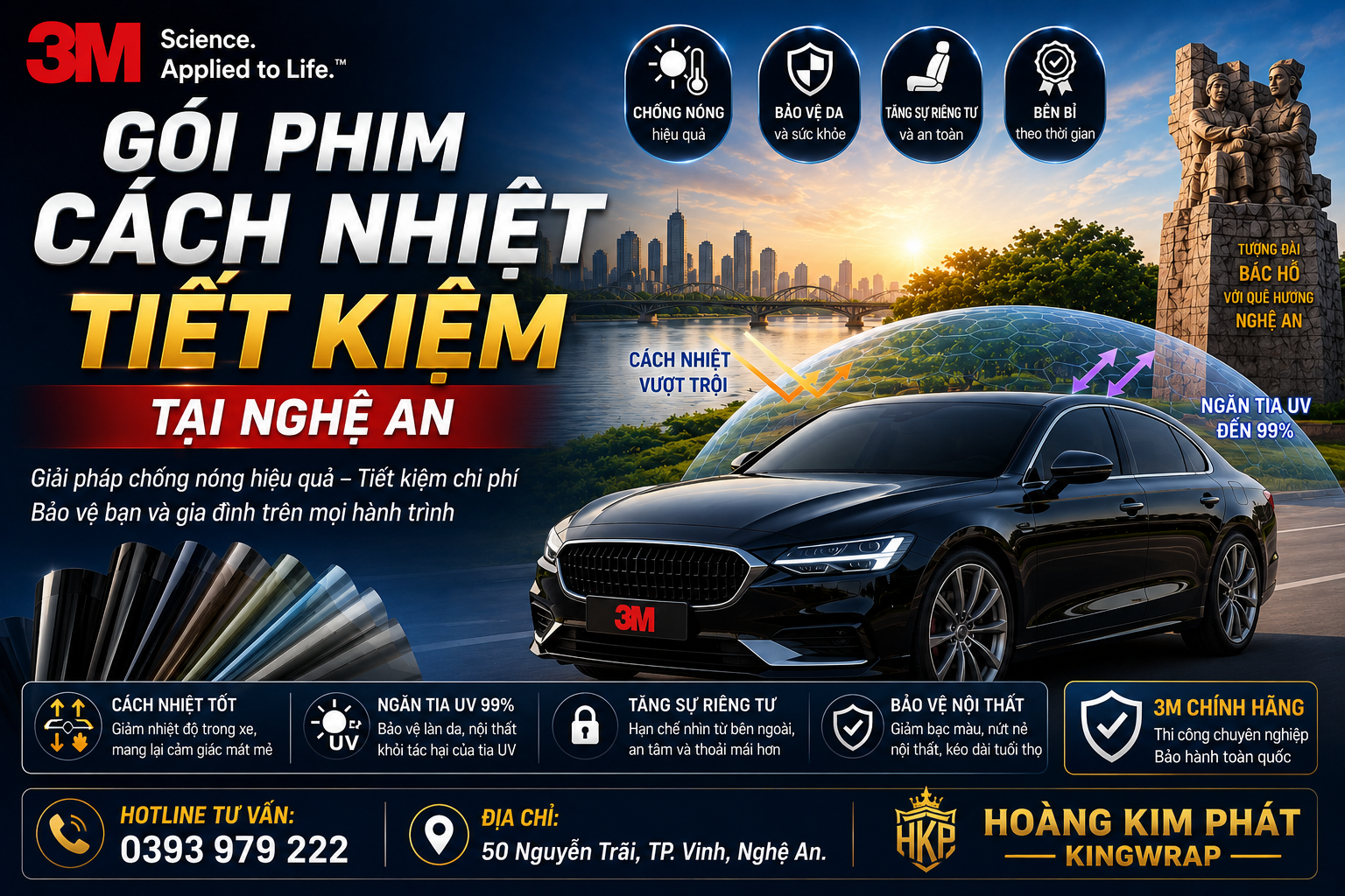 Gói Phim Cách Nhiệt Tiết Kiệm Tại Nghệ An