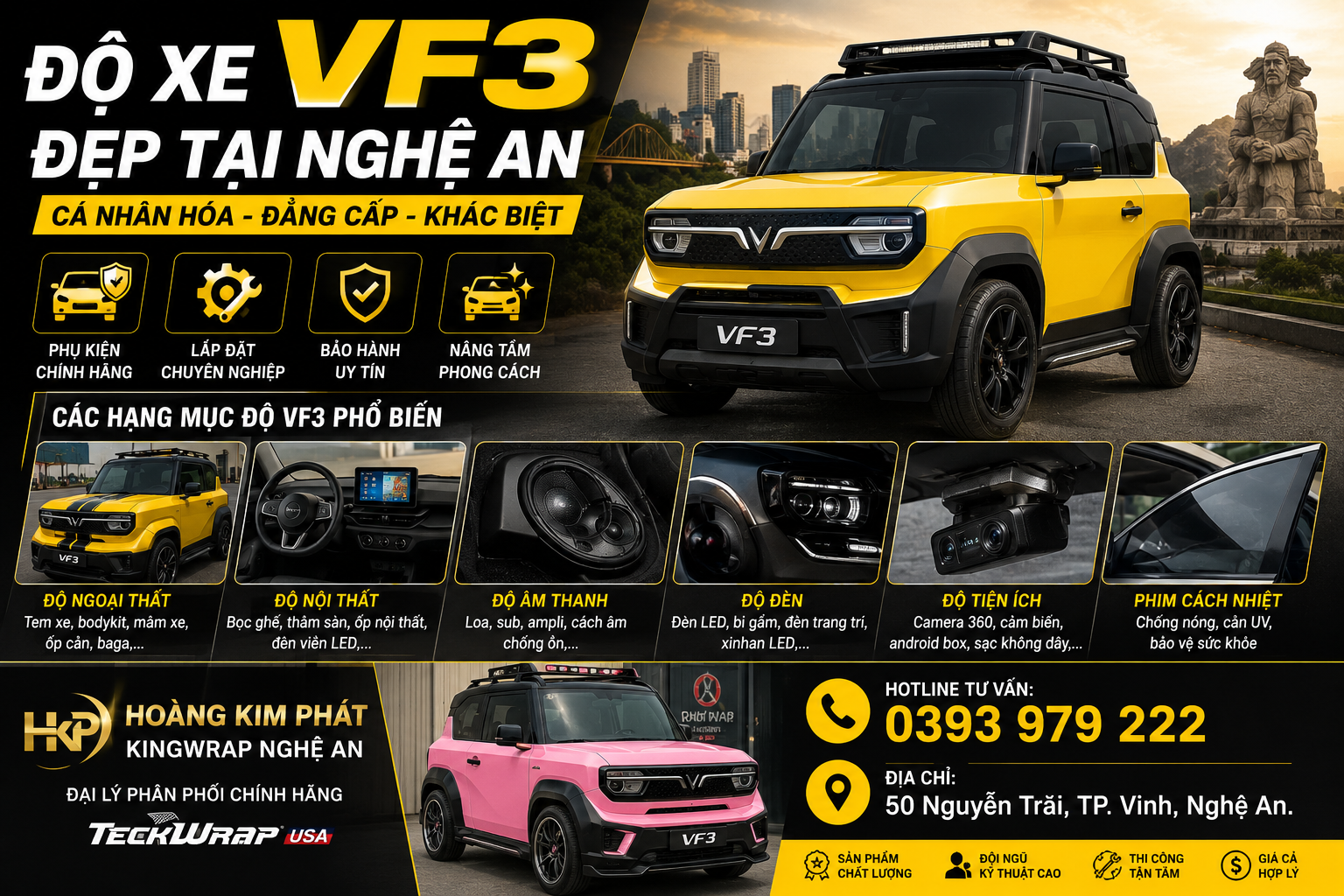 Độ Xe VF3 Đẹp Tại Nghệ An
